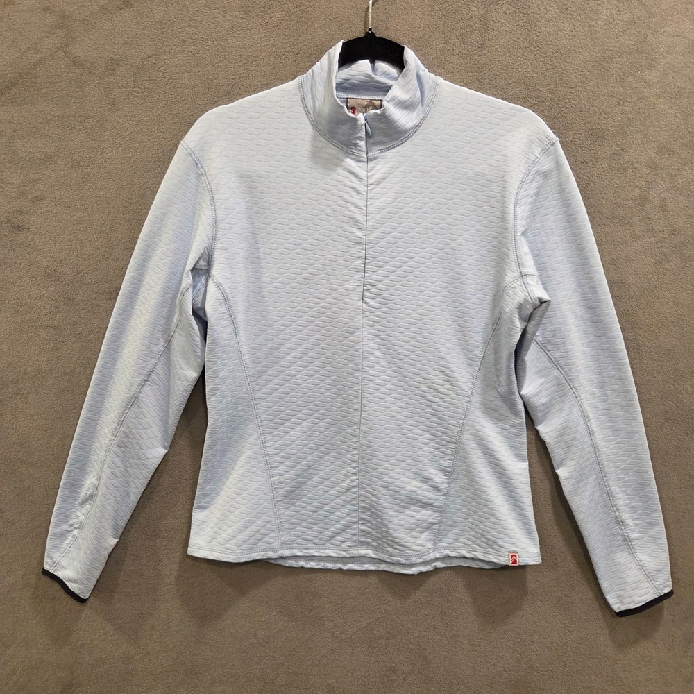 Alpine Design Top Womens Medium 3/4‎ Zip Pullover Stretch Activewear Gym Comfy